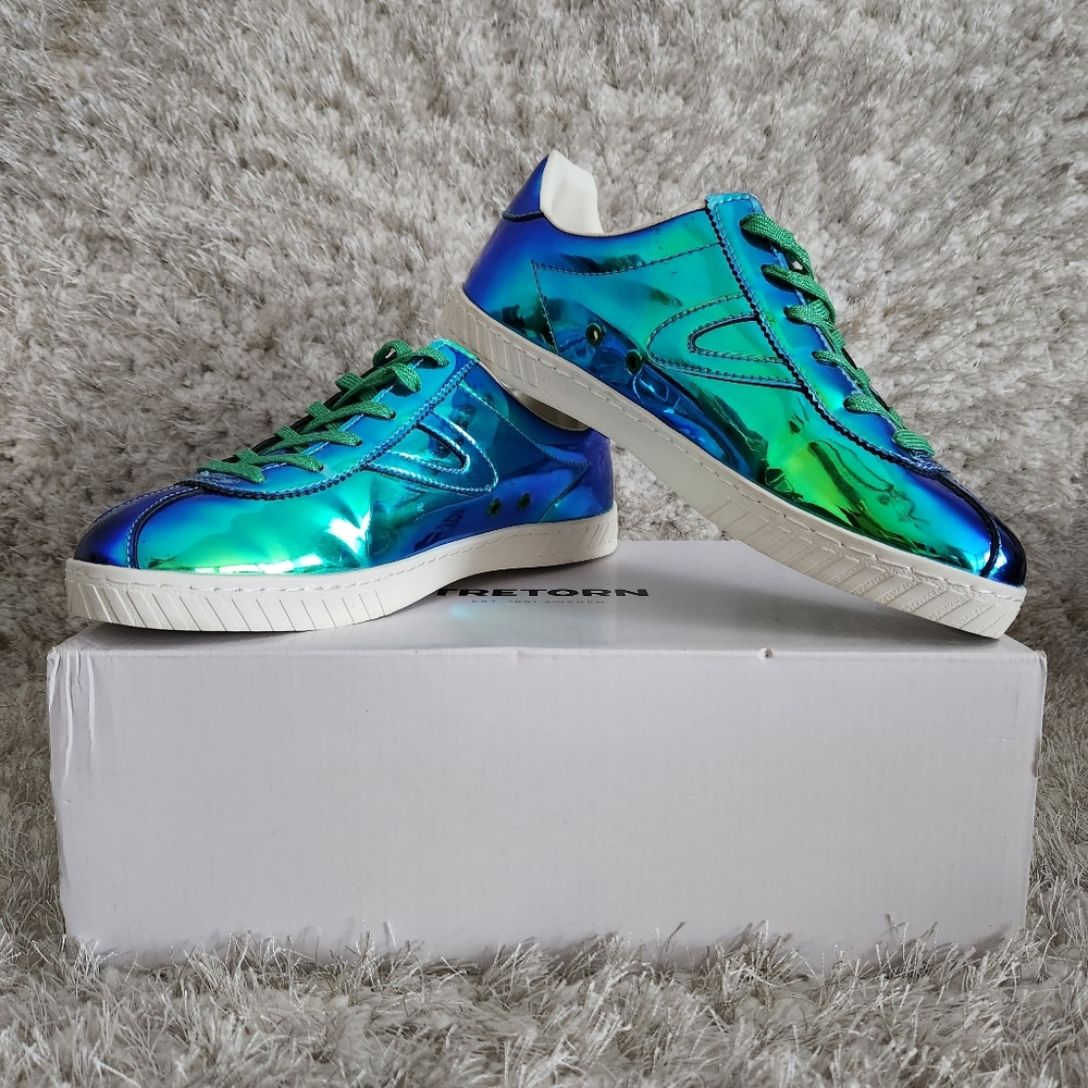 TRETORN Camden 5 Iridescent Medium Blue Laceup Sneakers